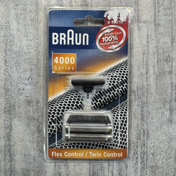 NEW Braun 4000 Series Flex Control Foil & Cutterblock Replacement NOS - Picture 1 of 3
